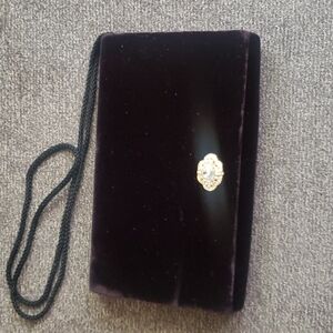 Carolyne Barton Black Velvet Bag👛